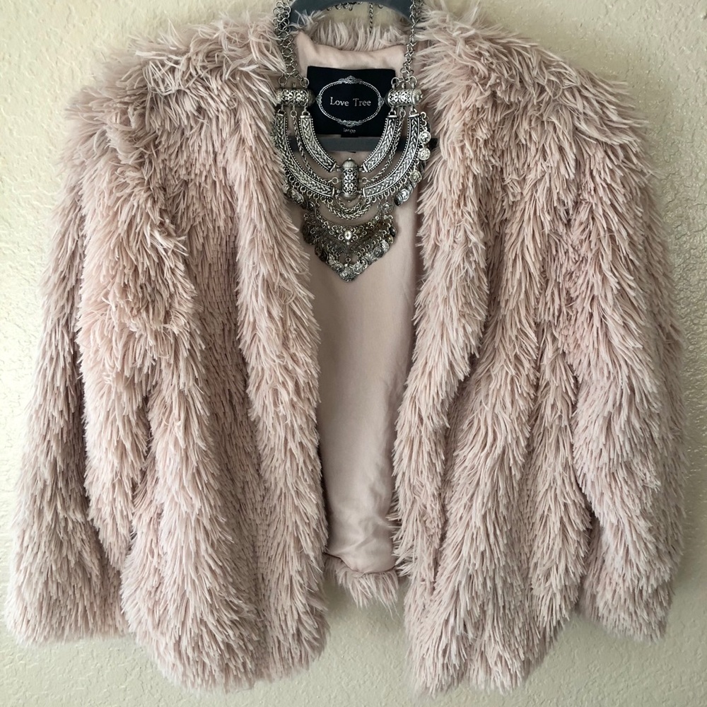 Blush Fur Coat